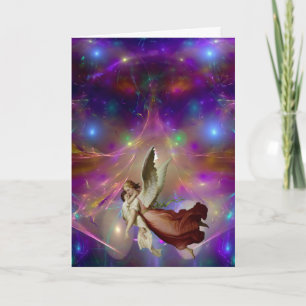 Cartão De Festividades Angelic Sojourn Christmas Card