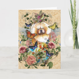 Cartão De Festividades ANGELS ENTRE AS Cartas de Arte de Chow dos EUA - d