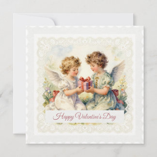 Cartão De Festividades Angels' Gift – Victorian-Style Valentine’s Day