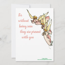 Cartão De Festividades Ângulos das nuvens dizendo conforto para você