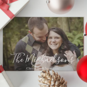 Cartão De Festividades Anima-Se A Uma Foto De Ano Novo