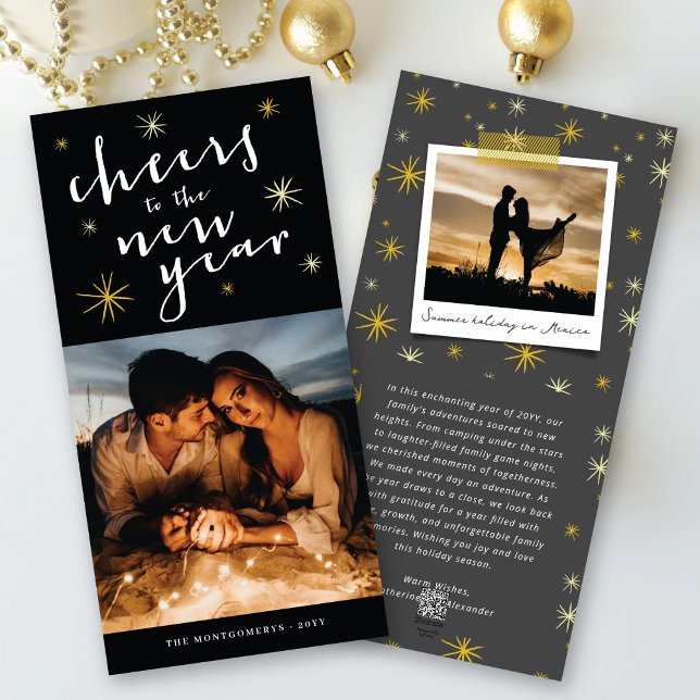 Cartão De Festividades Anima-Se Ao Ano Novo Foto Do Fireworks (Criador carregado)