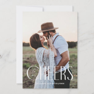 Cartão De Festividades Animação Moderna ao Ano Novo