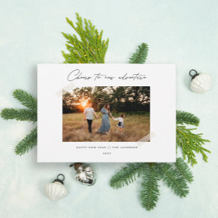 Cartão De Festividades Animações ao moderno Ano Novo