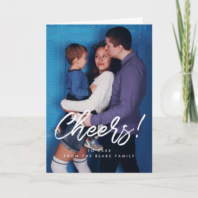 Cartão De Festividades Animações para 2026 Ano Novo (Frente)