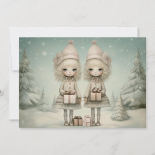 Cartão De Festividades Animações para a Junta: Um Desejo de Férias Sensív