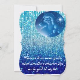 Cartão De Festividades animado Ano Novo com bênção