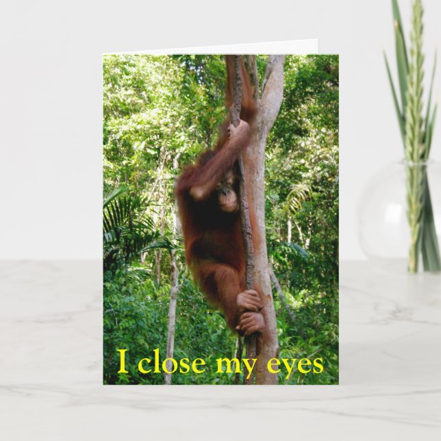 Cartão De Festividades Animais selvagens dos namorados (Frente)