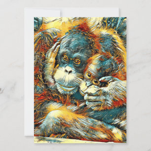 Cartão De Festividades AnimalArt_OringUtan_003