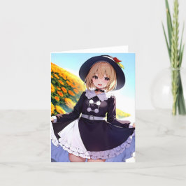 Cartão De Festividades Anime de Ação de Graças D - AI