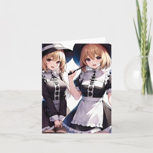 Cartão De Festividades Anime de Ação de Graças F - AI (Frente)