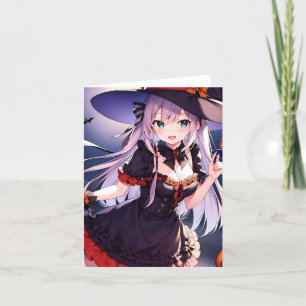 Cartão De Festividades Anime de Halloween S