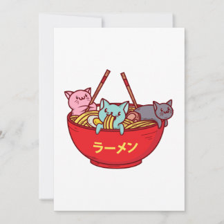 Cartão De Festividades Anime de Kawaii Gato Engraçado Adorável Marinheiro