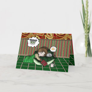 Cartão De Festividades Anime Holiday Dream