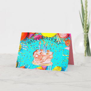 Cartão De Festividades Aniversário