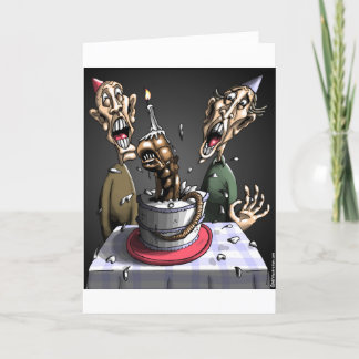 Cartão De Festividades Aniversário Assustador!