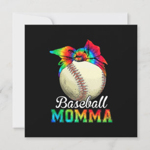 Cartão De Festividades Aniversário da Mãe de Beisebol Mamãe