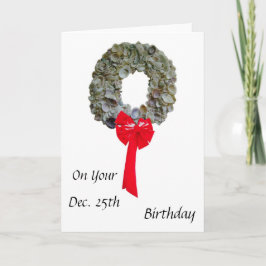 Cartão De Festividades Aniversário de Natal 1