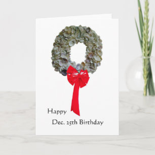 Cartão De Festividades Aniversário de Natal 2