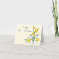 Aniversário de Primavera com Jonquils