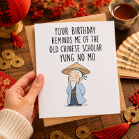 Aniversário Engraçado do Velho Erudito Chinês Yung