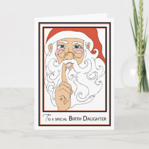 Cartão De Festividades Aniversário Filha Velho St Nick