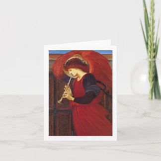 Cartão De Festividades Anjo com Trumpet, Burne Jones