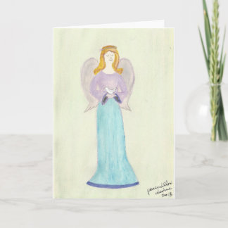 Cartão De Festividades anjo da paz... pela paz selvagem.