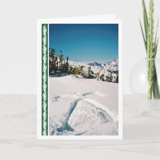 Cartão De Festividades Anjo da pena (Frente)