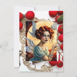 Cartão De Festividades Anjo de Férias Felizes