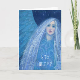 Cartão De Festividades Anjo de Natal de Snegurochka