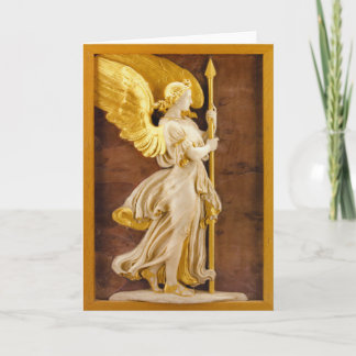 Cartão De Festividades Anjo dourado