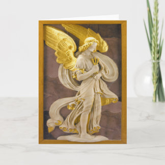 Cartão De Festividades Anjo dourado
