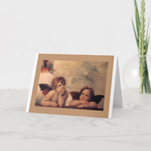 Cartão De Festividades Anjo Fé Raphael Bênção Fofa