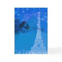 anjo ilustrado sobre paris noturne