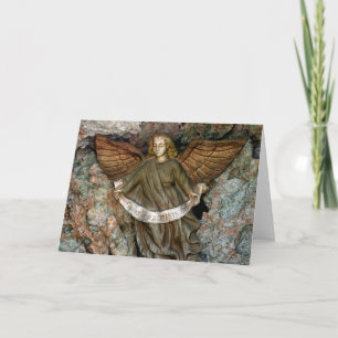 Cartão De Festividades Anjo na Gruta