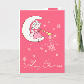 Cartão De Festividades Anjo que joga a trombeta