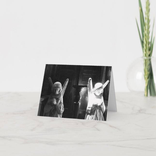 Cartão De Festividades Anjos (Frente)