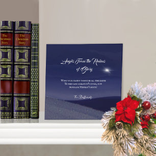 Cartão De Festividades Anjos dos Reinos do Natal Glorioso