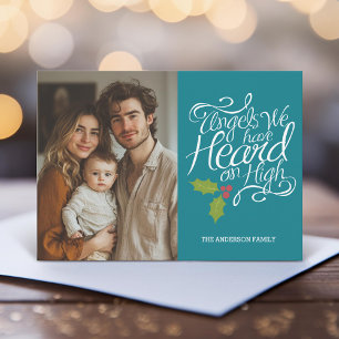 Cartão De Festividades Anjos que Ouvimos - Foto de Natal Impressionante