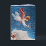 CARTÃO DE FESTIVIDADES ANJOS VOANDO PARA EGITO E JOACHIM RUA<br><div class="desc">Lenda da Rua Joachim e Voo para o Egito,  Detalhes do anjo da Cappella Scrovegni Giotto di Bondone 1267 - 1337. obra-prima de arte italiana medieval, </div>