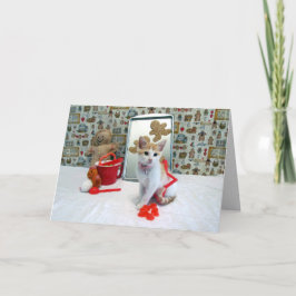 Cartão De Festividades Annie está preparando um bom Natal - Gato / Gatinh