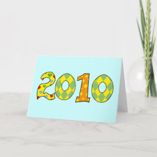 Cartão De Festividades Ano de 2010