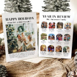 Cartão De Festividades Ano de Arch Moderno no Natal da Família Revisora<br><div class="desc">Compartilhe os momentos favoritos de sua família do ano com o nosso Ano de Arch Moderno no Cartão de Férias de Natal da Família Review! Este elegante design apresenta um traçado elegante, perfeito para mostrar uma coleção de fotos queridas do ano passado. Cada imagem pode destacar memórias especiais, marcos ou...</div>