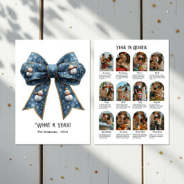 Cartão De Festividades Ano do Arco Snowman em Revisão da Foto de Férias P