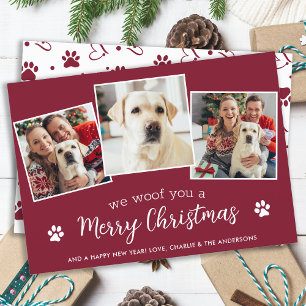 Cartão De Festividades Ano do Cachorro Pawsitivamente em Revisão Foto de