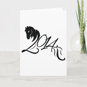 Cartão De Festividades Ano do Cavalo 2014