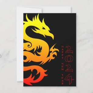 Cartão De Festividades ano do dragão 2024