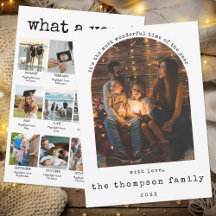 Ano em Revisão Colagem de Natal Minimalista