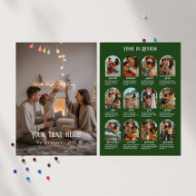 Ano em Revisão de 12 Fotos para Família